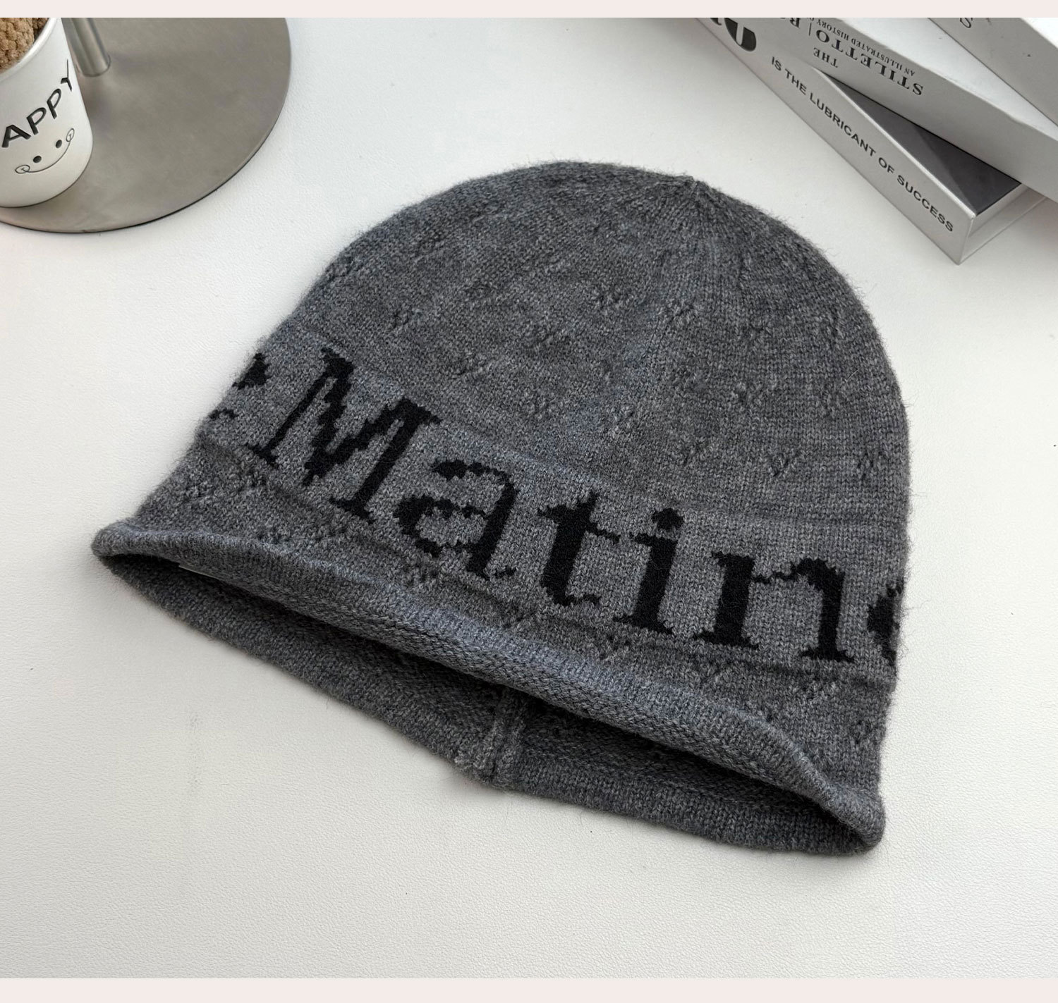 Maglione invernale caldo e soffice in stile giapponese, lavorato a maglia, in lana, con protezione per le orecchie, ampia circonferenza della testa, versatile cappello freddo_voghion.com