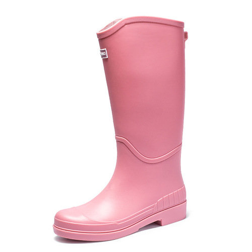 雨靴新款女长筒日系时尚款外穿高筒水鞋防水防滑冬季加绒雨鞋