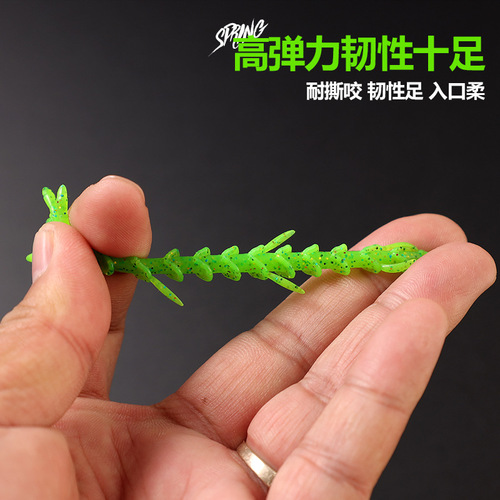 太宇加腥味5cm7cm浮软虾路亚软饵内德倒钓TPE软虫黑坑鲈鱼鳜鱼饵
