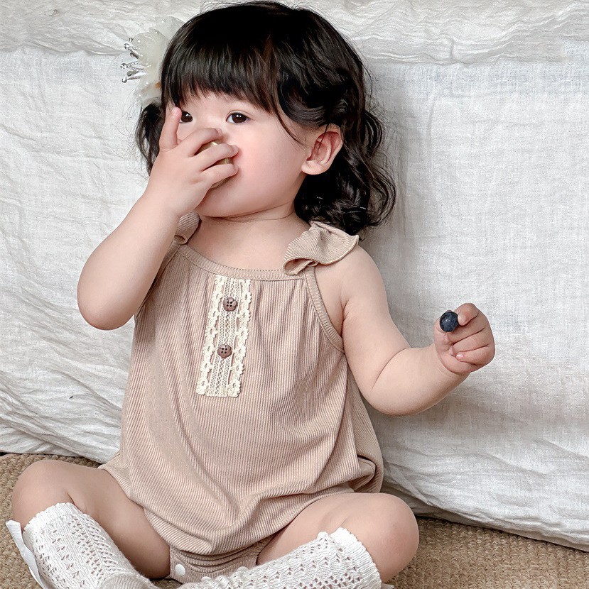 [Liquidación de verano para bebés y niños] mono de bebé verano nuevo traje de bebé ligero y transpirable