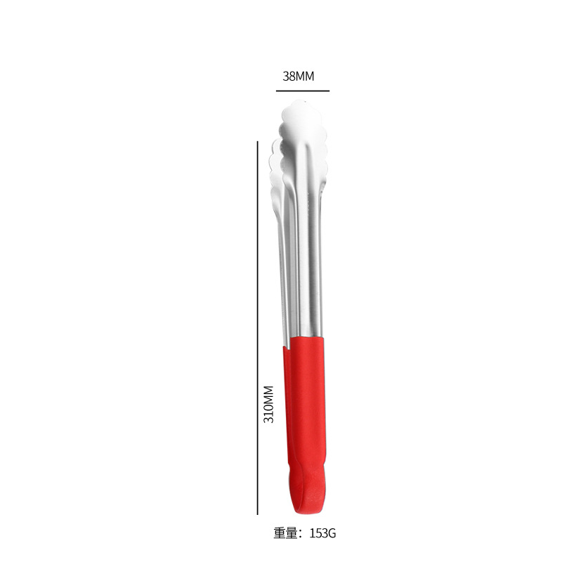 Pinza para Alimentos 304 de Acero Inoxidable Antideslizante y Resistente a Altas Temperaturas image 16