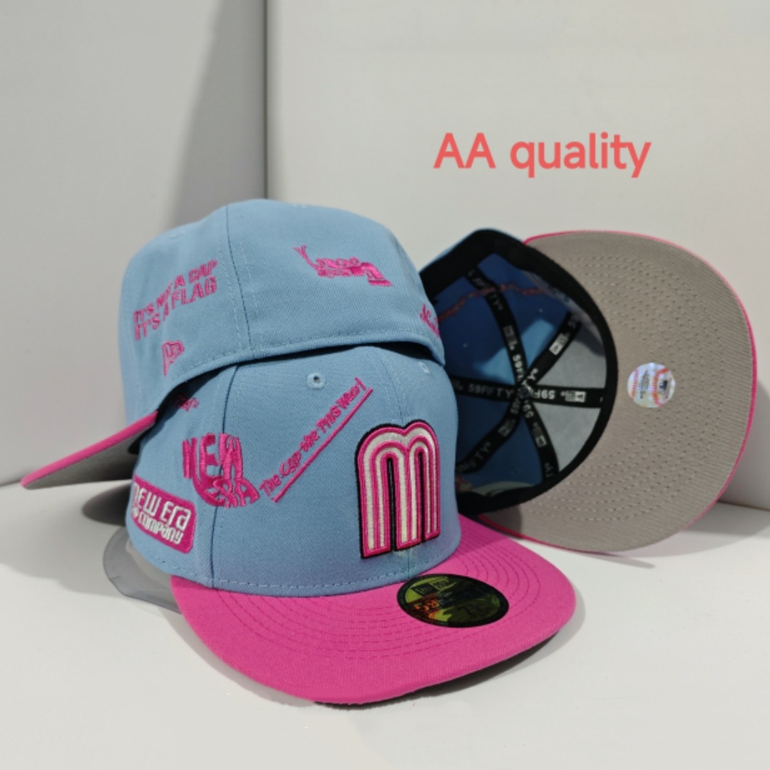 Gorra de béisbol de la liga de equipos de comercio exterior transfronterizo, novedad 2026, superventas, con patrón AA, de ala plana, a la moda y de talla estándar.