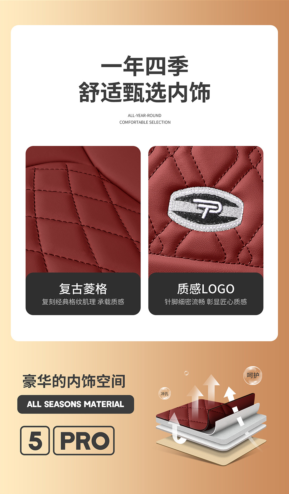 2026 New Model Full-Coverage Five-Seater Car All-Season Seat Cushions Multifunctional Seat Covers Original Factory Wholesale Breathable Business