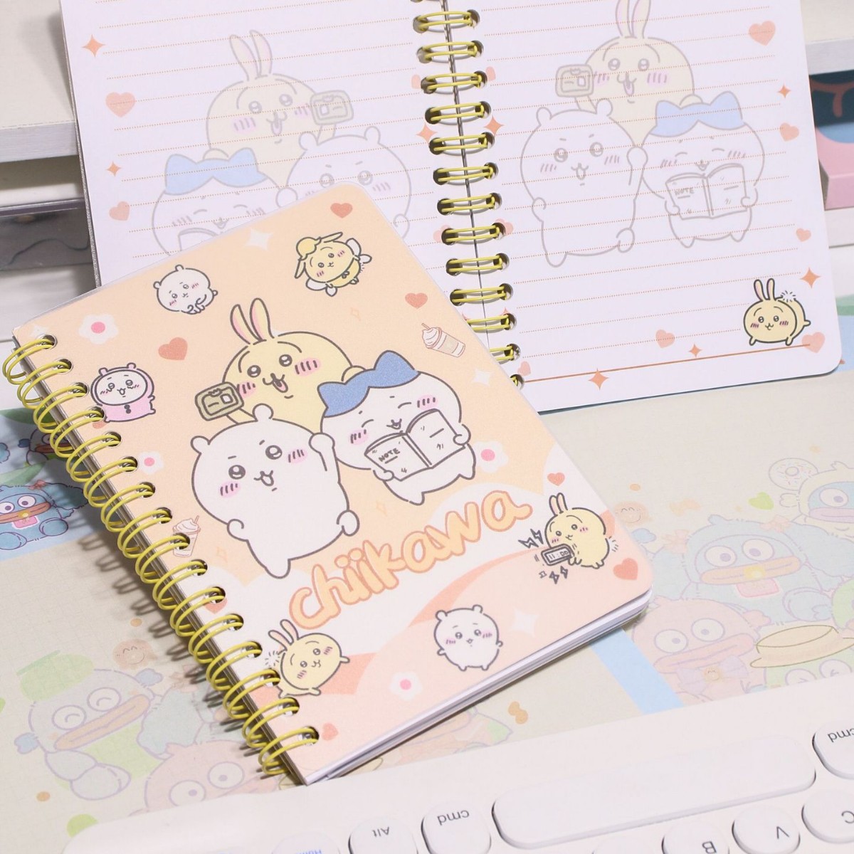 Cuaderno de estilo de anime A6 Libro de bobina Xiaoyugui Libro de diario Libro de páginas en color Estudiante de escuela primaria Chica linda