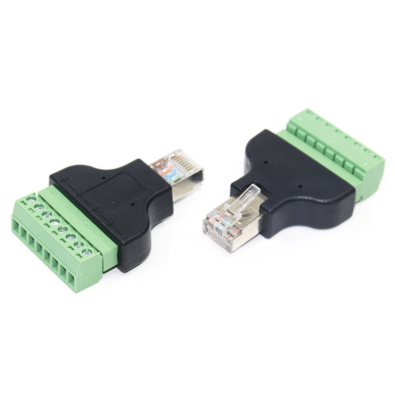 メーカーrj45回転8p端子ネットワーク延長器8p 8c水晶ヘッド溶接無料rj45回転8pinネットワーク端子|undefined
