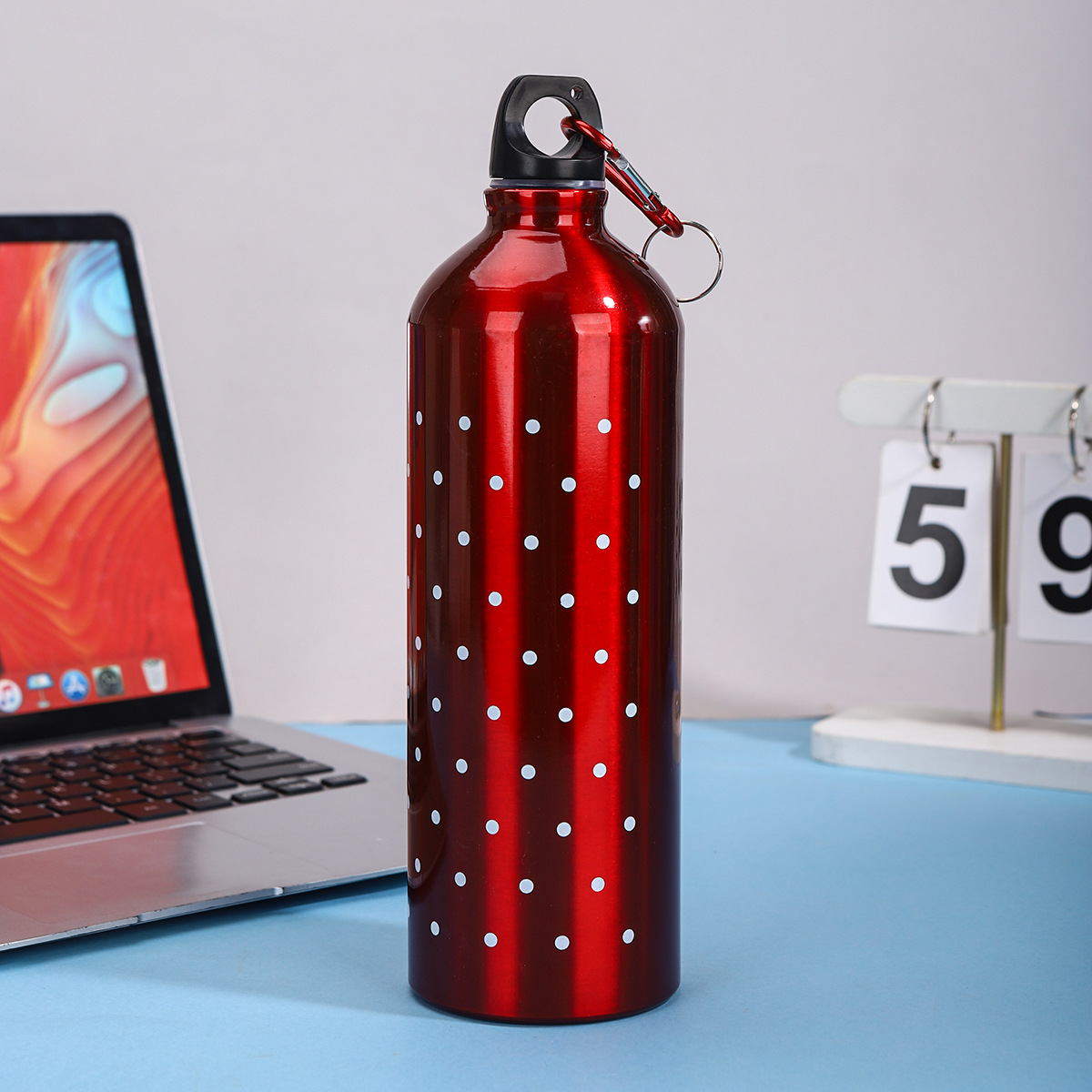 Nuevo simple taza de aluminio portátil de gran capacidad para niños y niñas ciclismo alpinismo botella de regalo taza LOGO al por mayor
