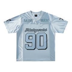 アメリカンメッシュレター 3D デジタルプリント半袖 Tシャツメンズ 2025 夏スポーツシルキー通気性カジュアルトップ