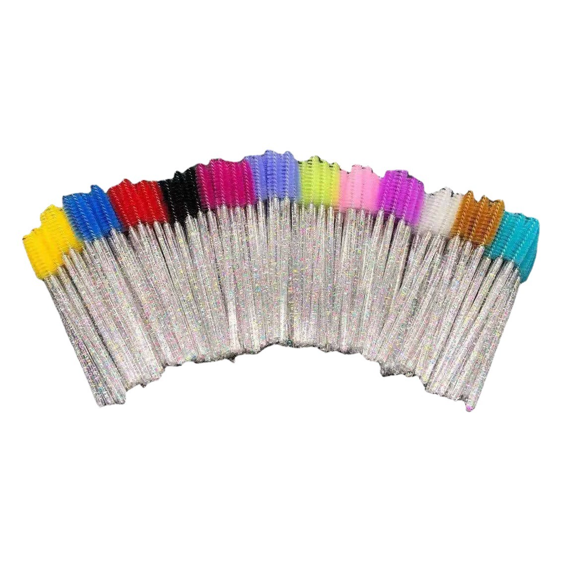 Одноразовая красочная Хрустальная нейлоновая кисть для ресниц Спиральная Кисть для завивки ресниц Кисть для бровей Прививка косметической кисти для ресниц