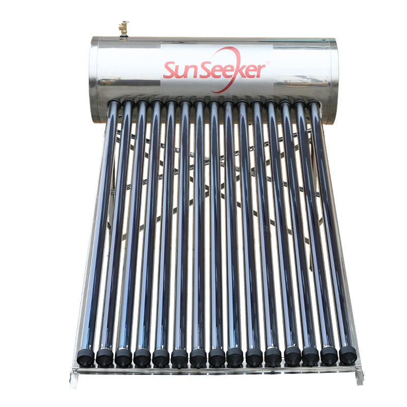 todo acero inoxidable calentador de agua solar tipo tubo de vacío calentador de agua solar doméstico de baño todo en uno