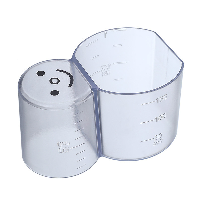 Escala taza de medición pequeño muñeco de nieve cuchara de lavado de arroz Escala de plástico multifuncional taza de medición hogar cuchara de medición
