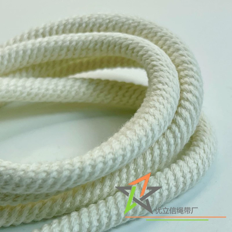 5 мм кремово-белая хлопчатобумажная веревка с нитками, белая хлопчатобумажная веревка с вращающимся узором, готовая одежда, штаны, шнурок на талии, веревка на шнурке