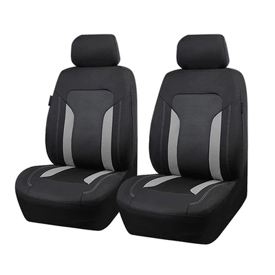 Half set of car seat covers, universal for all seasons, cross-border platform foreign trade mesh seat cushion cover, anti-dirt protective seat cover for car (Universal seat cover) - gray-26cm20cm3cm