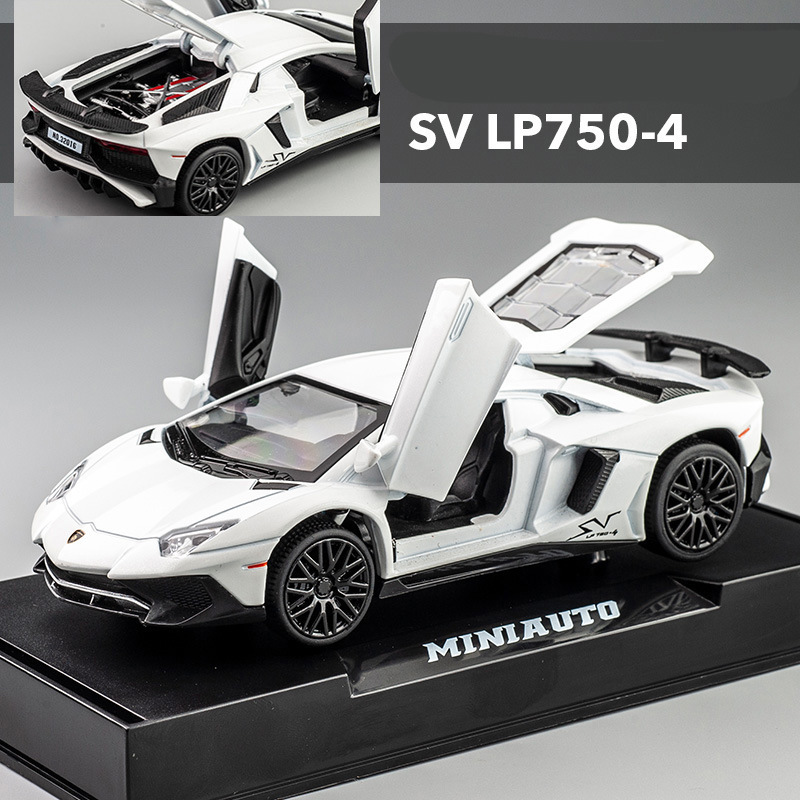 ランボルギーニ スポーツカー 合金製ミニカー 子供のおもちゃ 車 模型 シミュレーションカー 男の子へのプレゼント 1:32|undefined