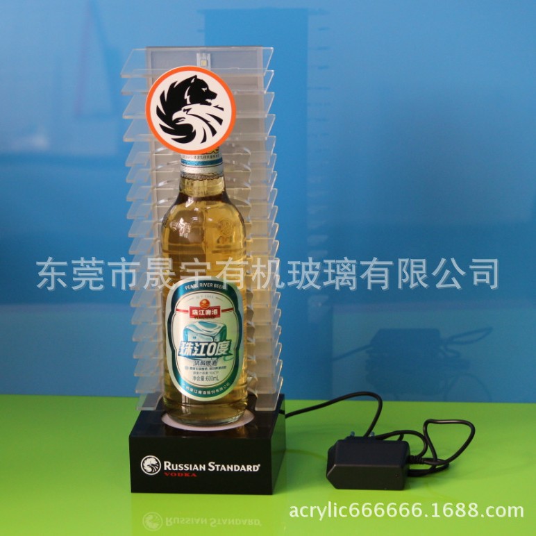 厂家直销亚克力led灯红酒架 亚克力酒架/有机玻璃啤酒展架 红酒架