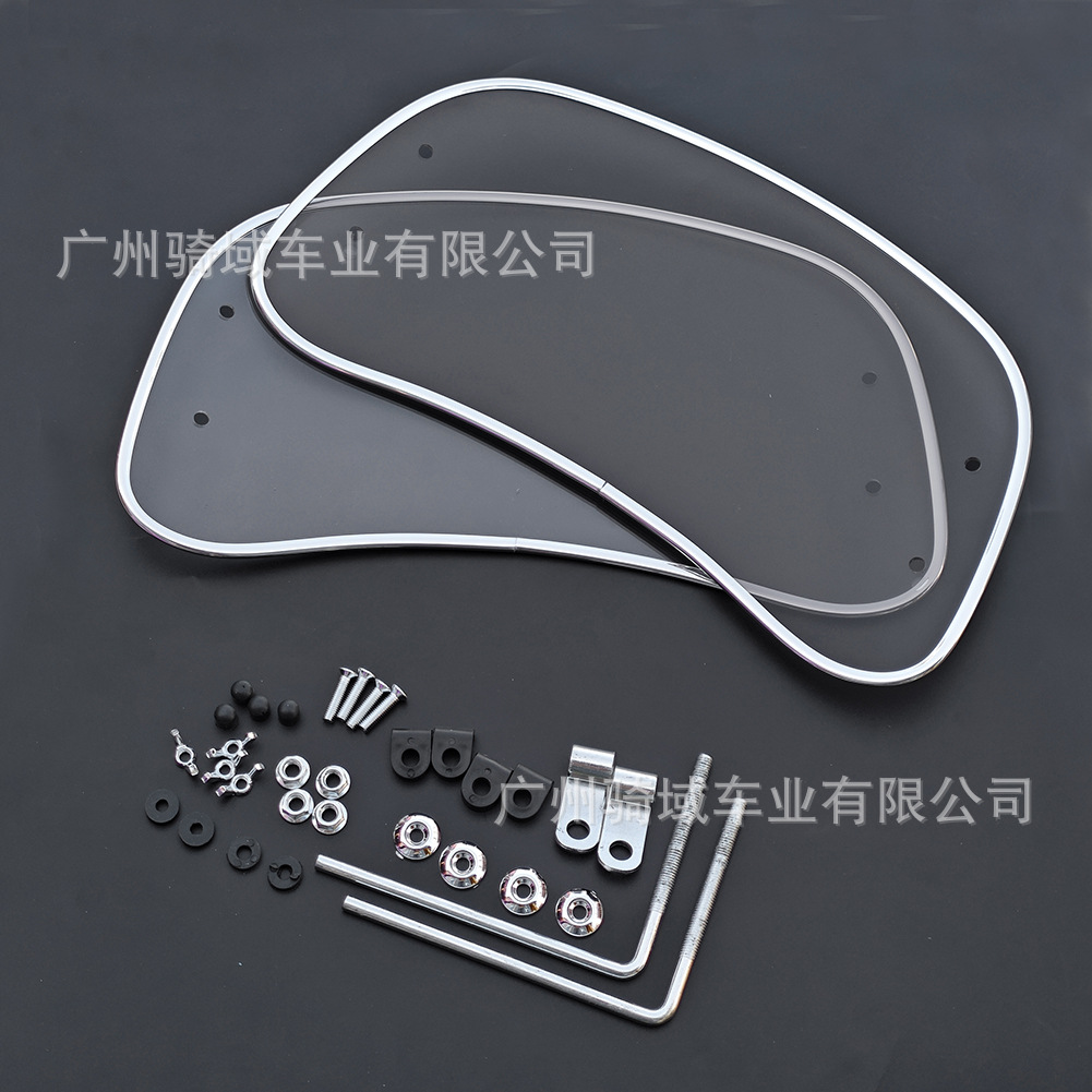 Suitable for retro modification of scooter models such as Maverick, Tailg, Yadi, and Emma, with a heightened small windscreen for vintage motorcycles