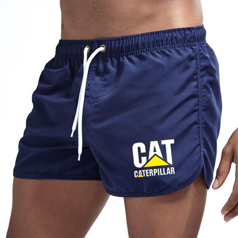 Cross-Border Beach Pants, Men's Sports Essentials, Fashionable Quick-Drying Travel Running, Multi-Color Printed Sports Three-Point Shorts