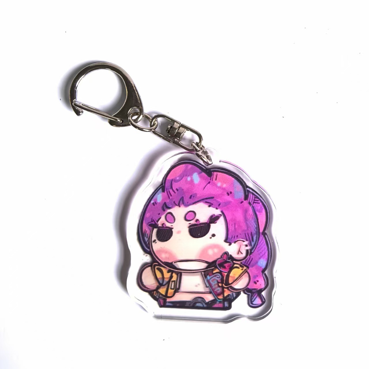 KPOP Caza de brujas perimetral llavero acrílico colgante bolso escolar de alto valor bonito decoración pequeño regalo