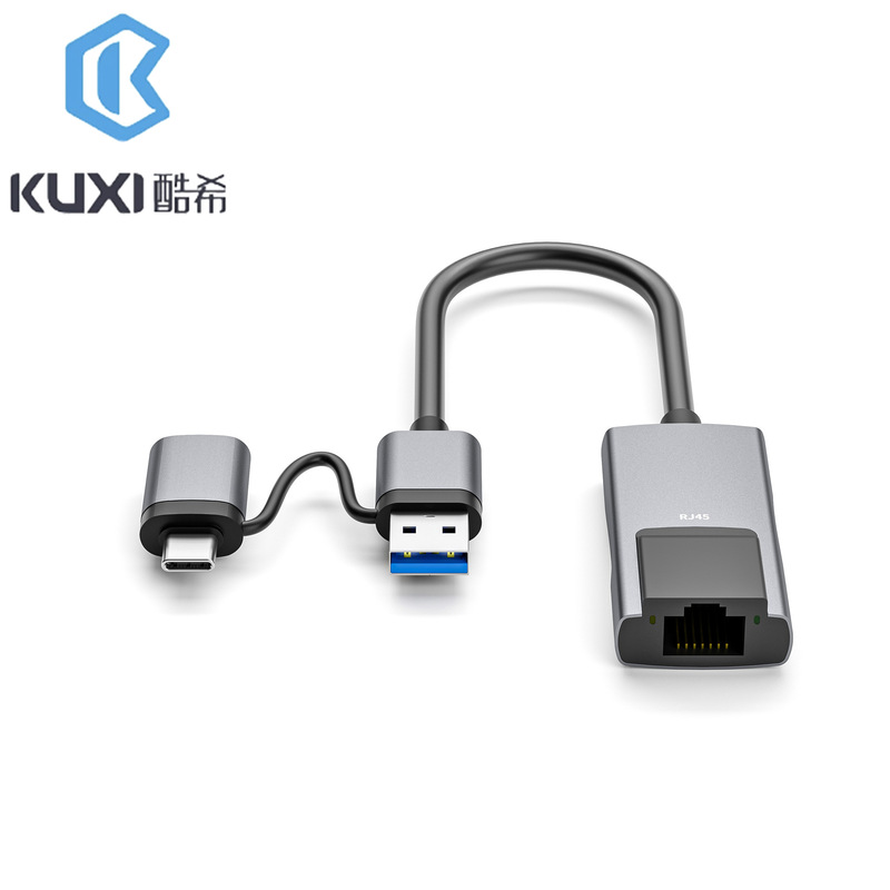 Type-C to Rj45 Network Card USB to Network Port External Network Port USB Hub Gigabit Rj451000Mbps