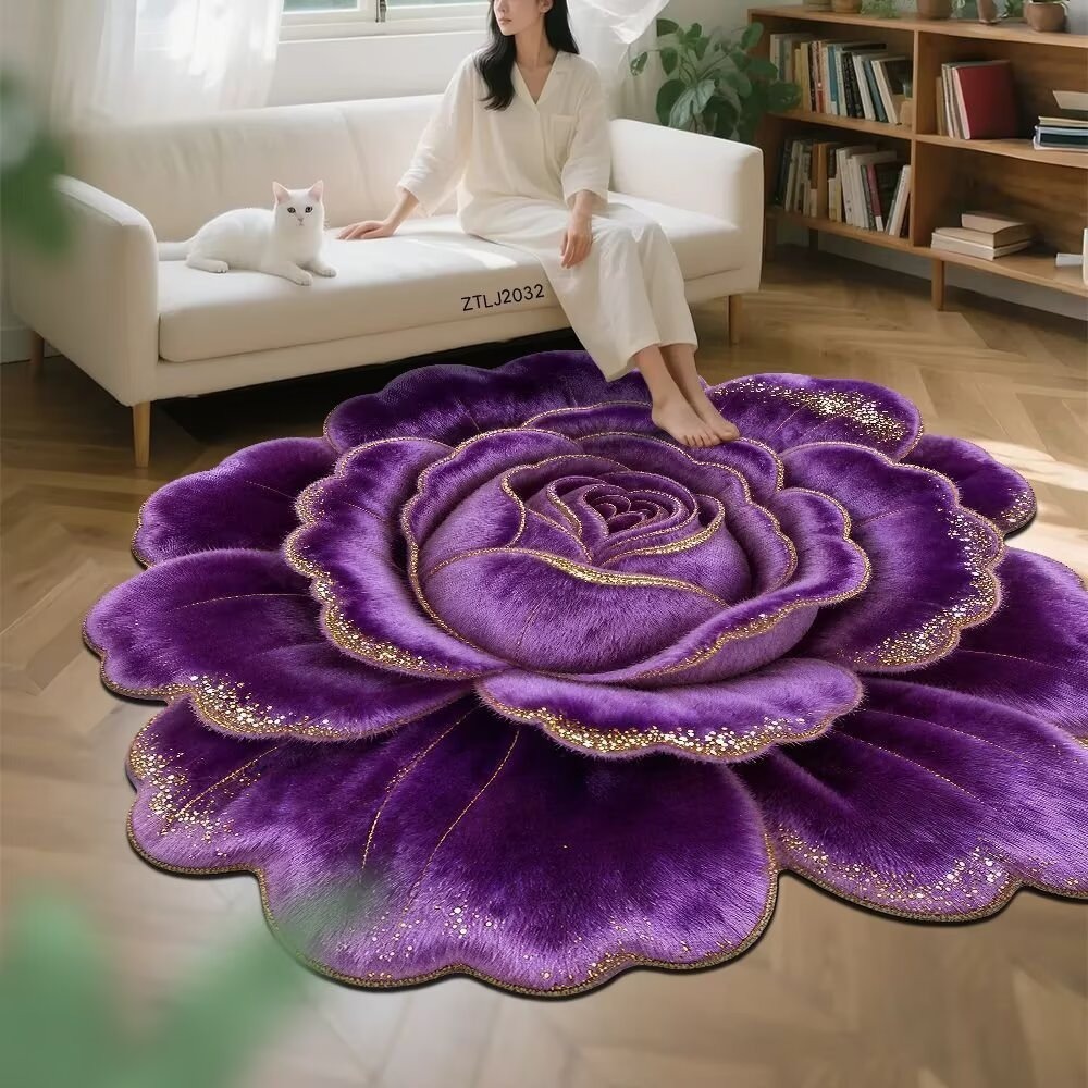 Tappeto bagno 3d illusion in ciniglia e diatomea antiscivolo_voghion.com