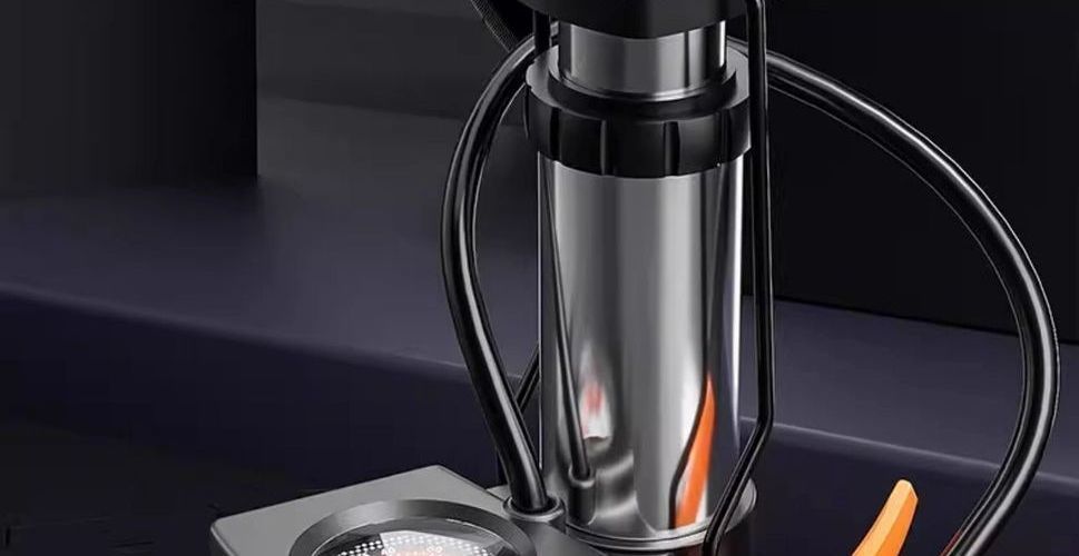 Suitable for high-pressure foot-operated air pumps for electric vehicles, bicycles, cars, basketballs, motorcycles, and universal tricycles