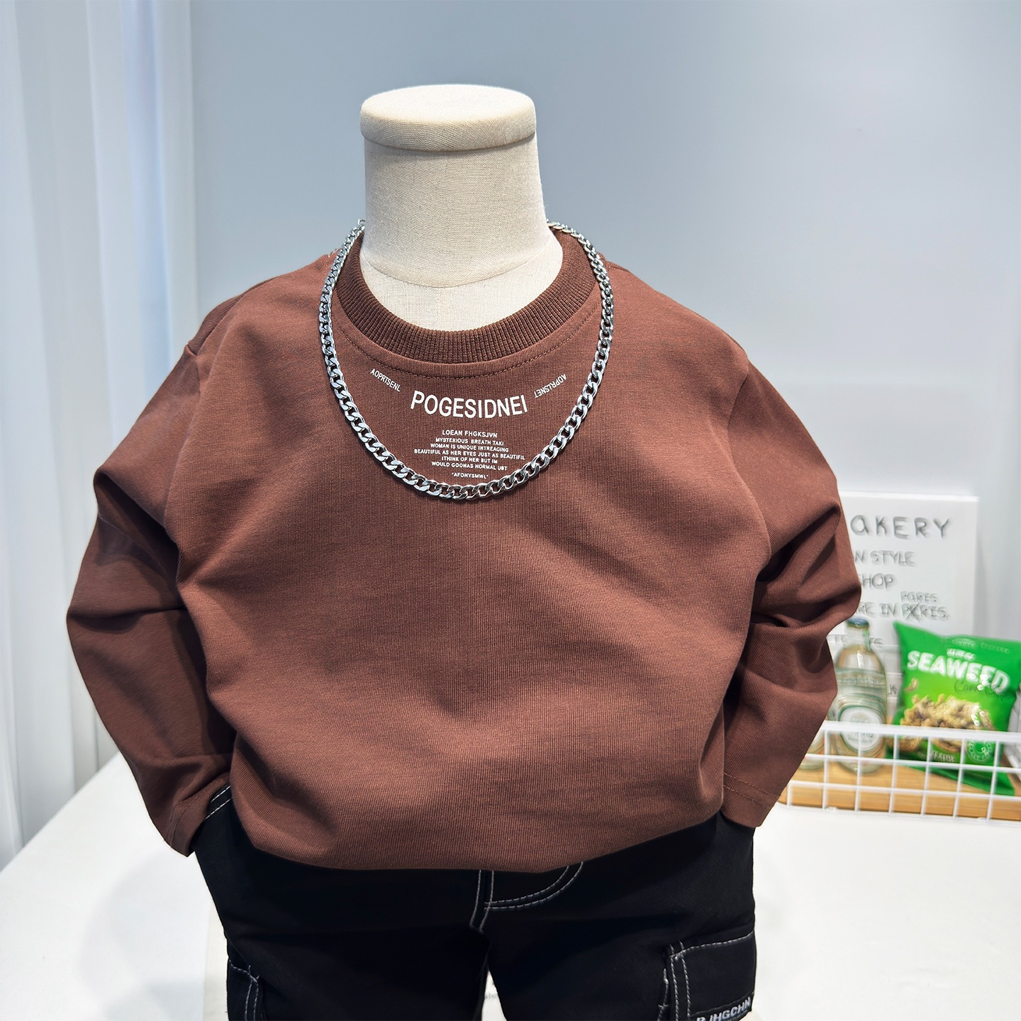 Boys' Autumn Long-Sleeved T-Shirt 2026 New Style Children's Clothing Handsome Clothes Baby Fashionable Casual Base Shirt