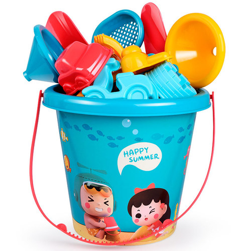 Beach toys for children to play with sand at the beach, ATV, beach bucket, shovel, sand digging tool, full set, street stall wholesale