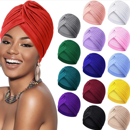 Hot-selling cross-border Indian headscarf Amazon bestseller ethnic headscarf postpartum cap chemotherapy cap sleeping cap wholesale