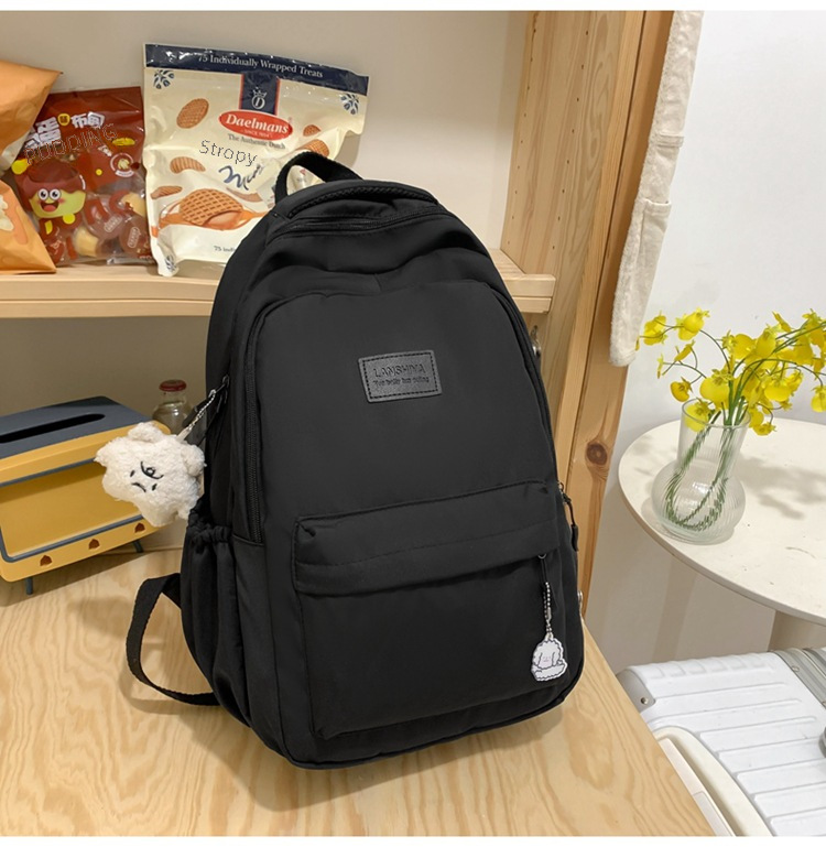 Schoolbag Women's Small Fresh Large Capacity Backpack for Primary and Secondary School Students Travel Durable Fashion All-match Backpack