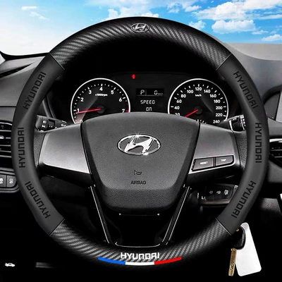 Steering wheel cover steering wheel cover leather handlebar - modern-round