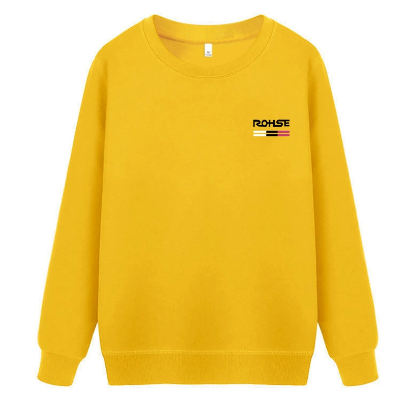 2023 Новый осенний свиток с круглым воротником мужской футболки с длинным рукавом простой принт