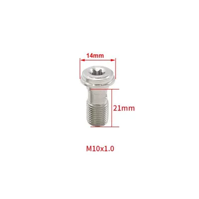 Banjo screw 304 stainless steel hollow brake hose bolt for motorcycle electric bike disc brake Banjo screw M10 (Other brake systems) - single-hole-round-head-m1010