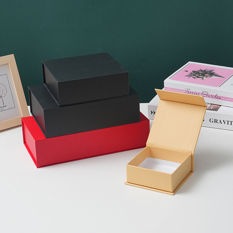 高档翻盖礼物盒 节庆生日礼盒珠宝首饰盒化妆品盒 简约茶叶包装盒