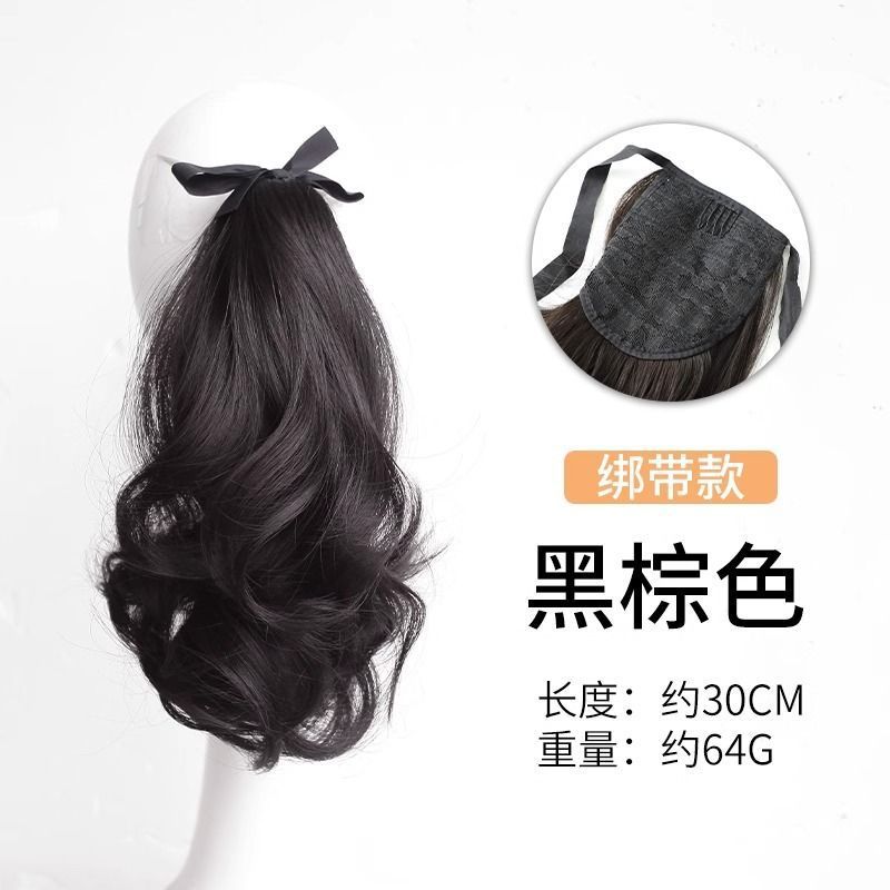 Pegando pinzas de flores de pera, caballo, pelucas de gran onda, cabello de altura baja, cabello invisible, cabello de simulación, cabello largo, cabello flojo