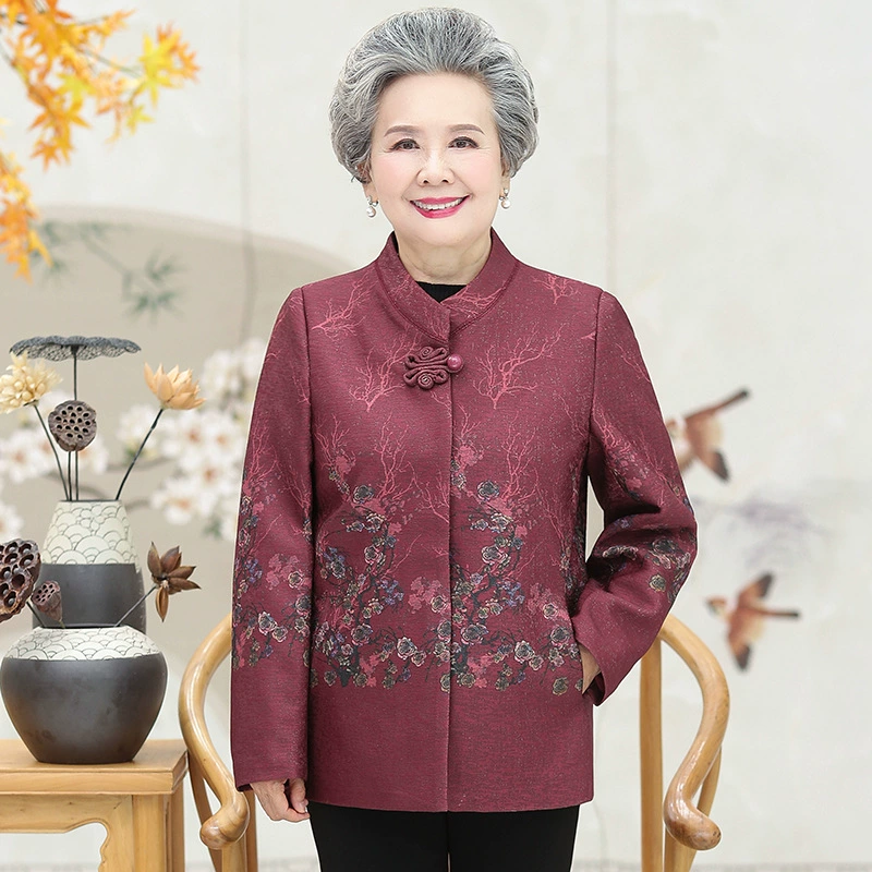 Пуховик для мамы, для среднего возраста, 80 лет, западный стиль