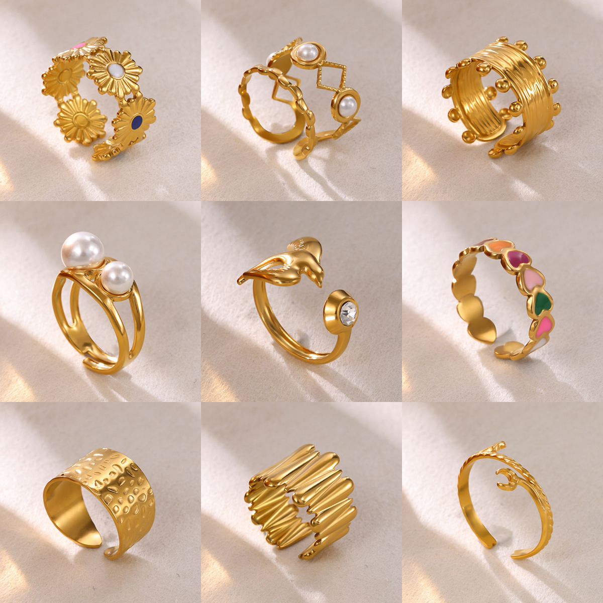 Creative fashionable ring stainless steel