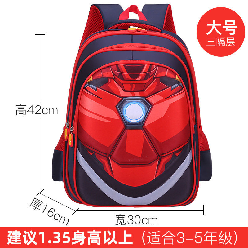 Mochila escolar transfronteriza, mochila escolar, caricatura infantil, mochila de Spider-Man, comercio exterior al por mayor
