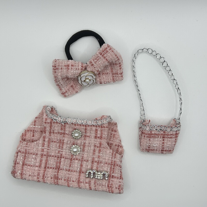 labubu一代可穿娃衣拉布布17cm公仔可爱换装休闲套装裙子衣服|undefined