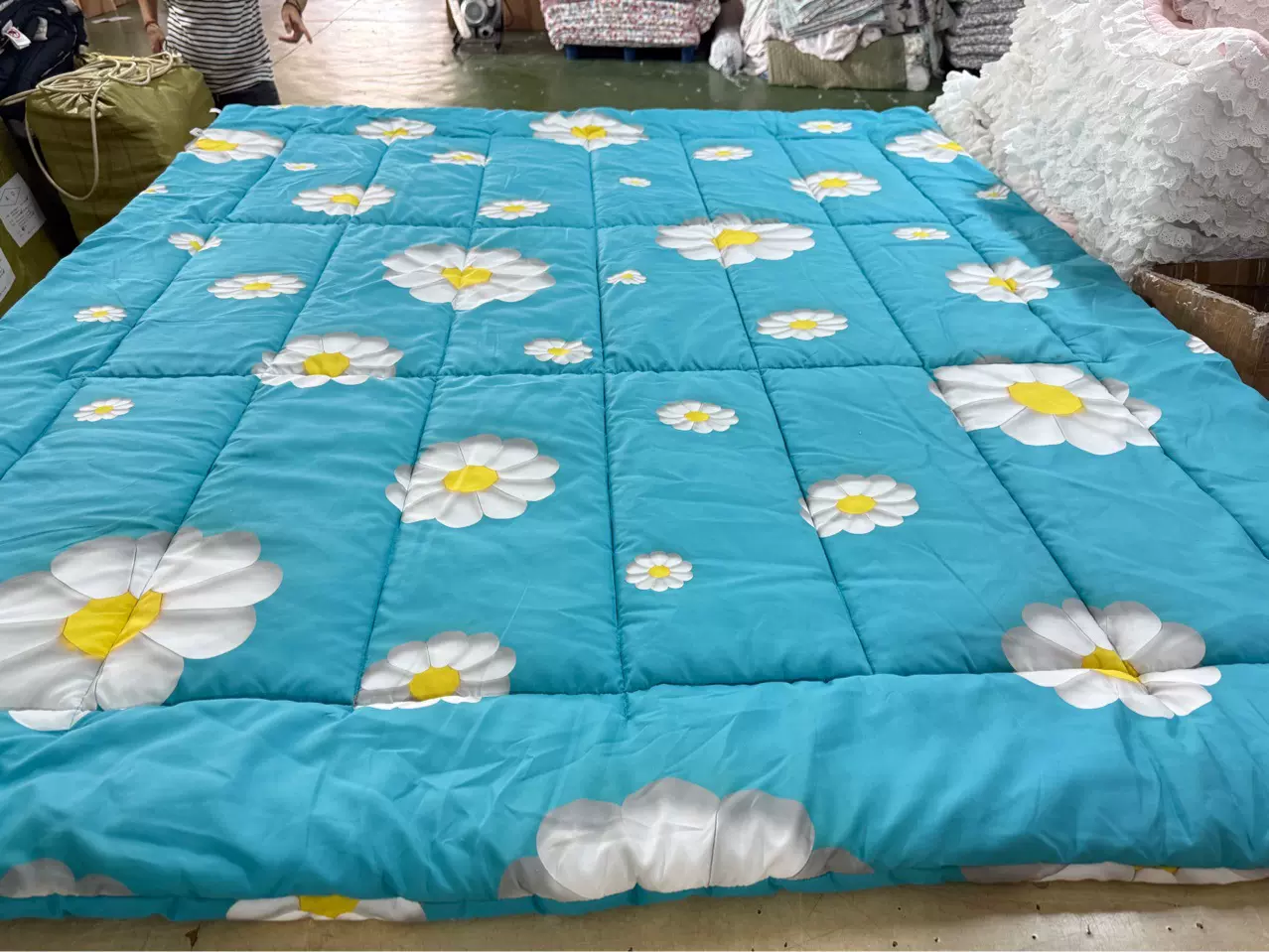 小雏菊春秋款薄被小清新日韩风格被子四季通用