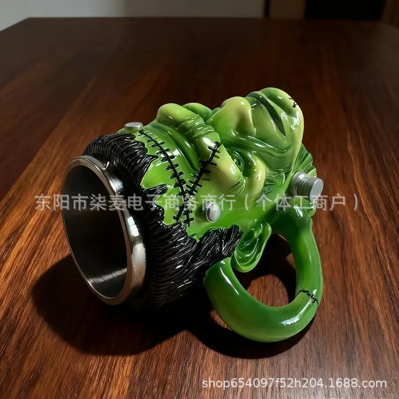 2025 caliente explosión creativa personalidad de fábrica de resina ecológica taza de agua taza de regalo caja de regalo al por mayor