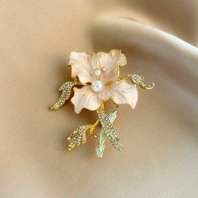 Rhinestone Enamel Brooch, Retro – Yaxa sancaqları