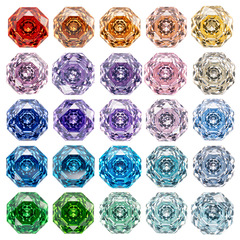 泸州八角形薔薇切ジルコン千年高炭素ドリルdiyピアス震え音小紅本宝飾品フラッシュ部品
