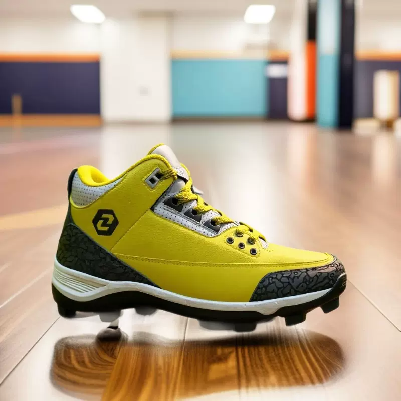 2025年新款透气防滑棒球鞋男中帮耐磨运动鞋专业训练鞋