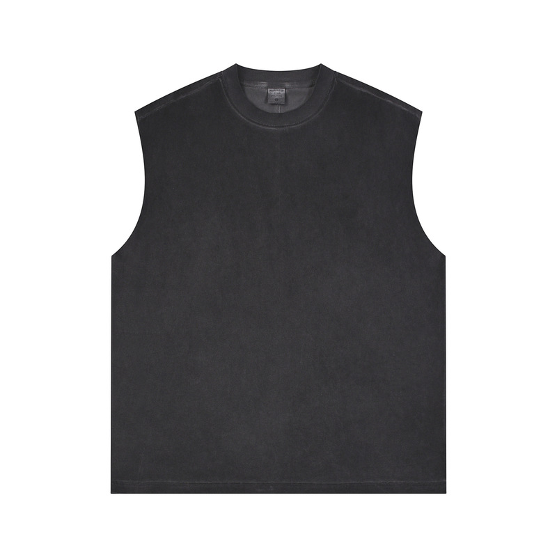 New foreign trade product: European and American style hip-hop street fashion brand batik washed loose vest top, pure cotton men's summer tank top New foreign trade product: European and American style hip-hop street fashion brand batik washed loose vest top, pure cotton men's summer tank top