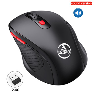 New 2.4g wireless mouse 6-button audio office mouse ergonomic grip cross-border spot wholesale