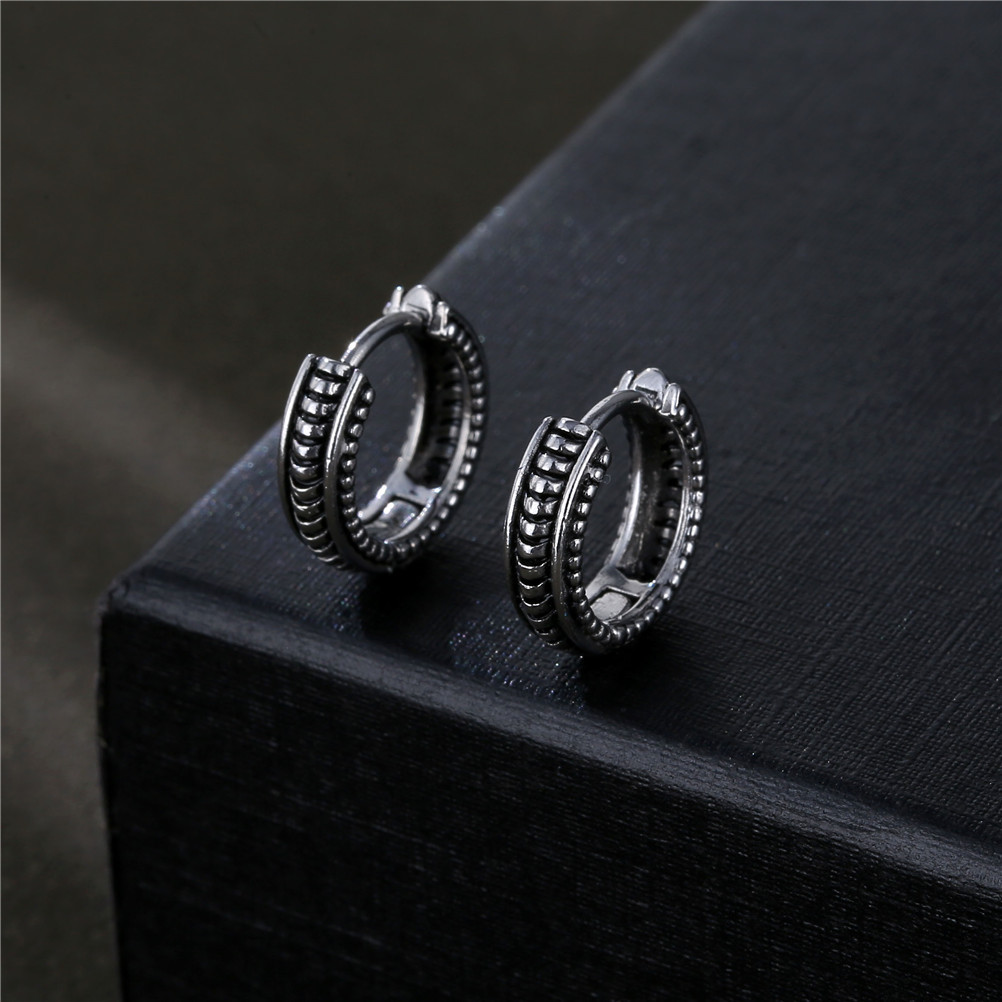 5g Weight Earrings Classification 1 Piece Quantity 1 Piece Fashion Solid Color Titanium Steel Plating Men's Earrings