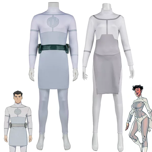 Invincible Kid Cosplay Costume Invincible Invincible Hero Vitrum Man Anisha Cosplay Costume