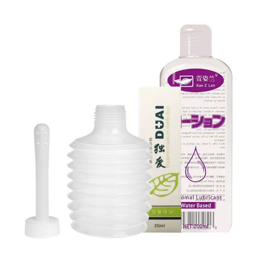 Customer 181818 enema device 200ml lubricant wear penis... The price of the combination product is better