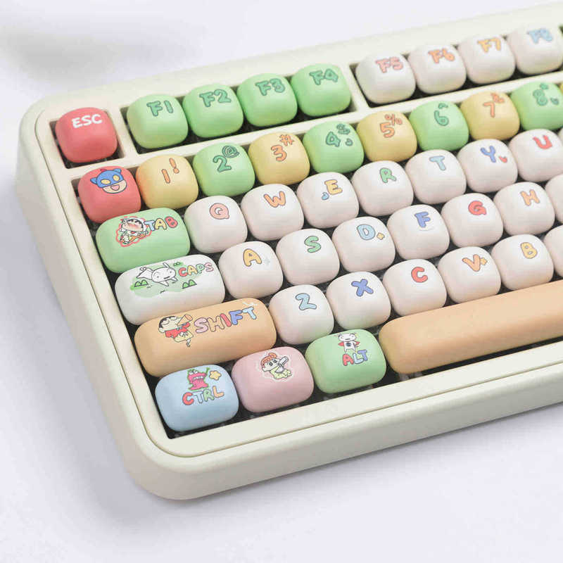 MOG steamed bread key cap crayon small new large full set PBT sublimation key cap separate space 7u supplement