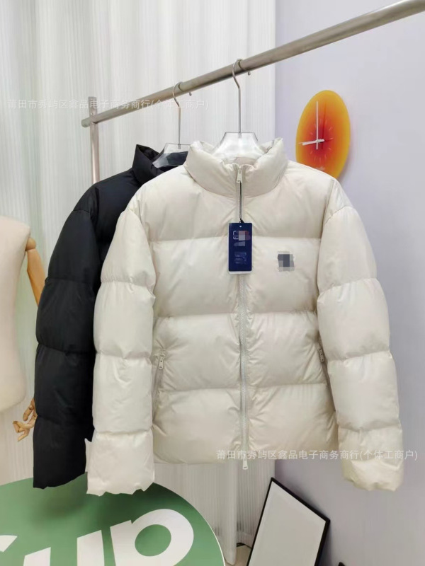 莆田纯原 MLB洋基队羽绒服日常通勤宽松立领面包服男女款百搭外套|undefined
