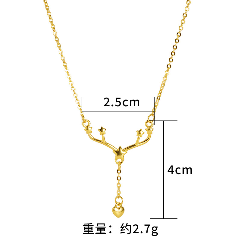 Nueva arena oro Yilu collar de seguridad borla amor corbata joyería antigua herencia aleación de cobre estilo popular todo fósforo